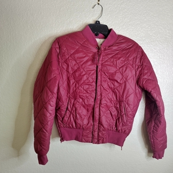 OFFLINE By Aerie Sherpa Lined Puffer Bomber Jacket Sz S - Picture 2 of 12